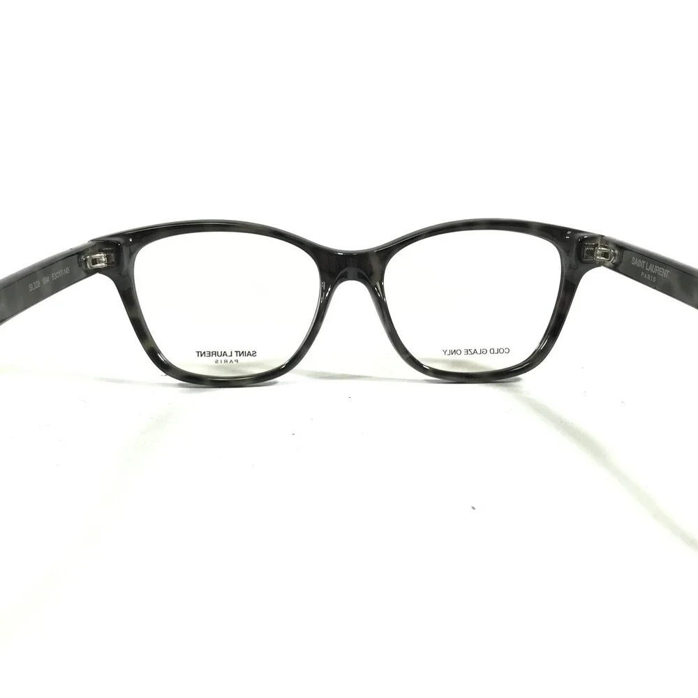 Saint Laurent Eyeglasses Frames SL338 004 Gray Tortoise Cat Eye 53-17-145